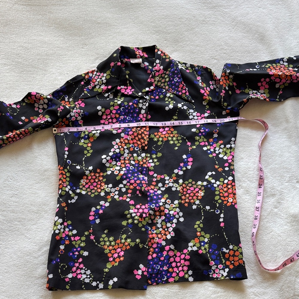 Vintage 70’s Graff Floral Women's Top - Picture 7 of 8